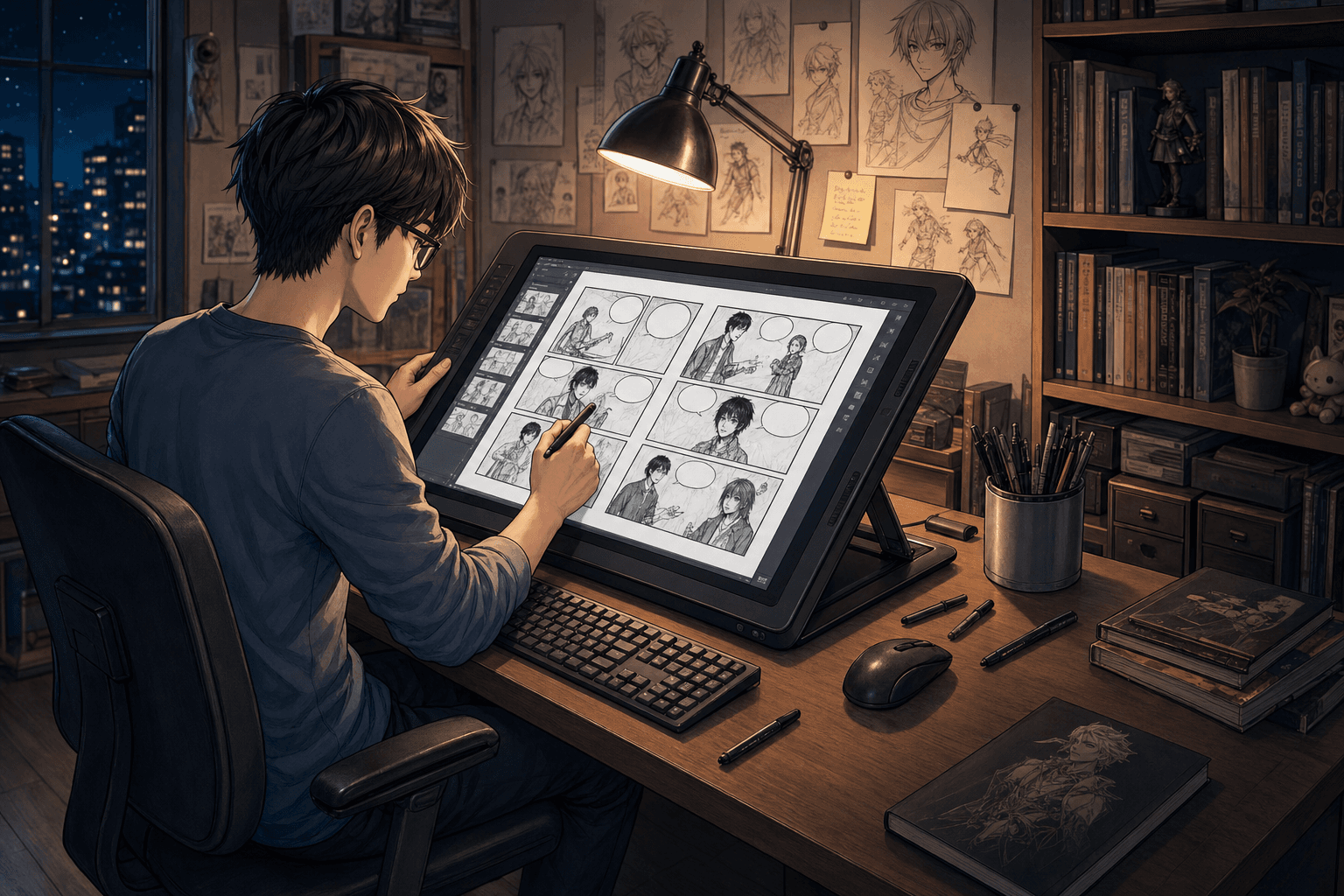 Manga pages